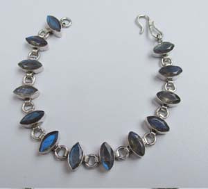 Labradorite Silver Bracelet 